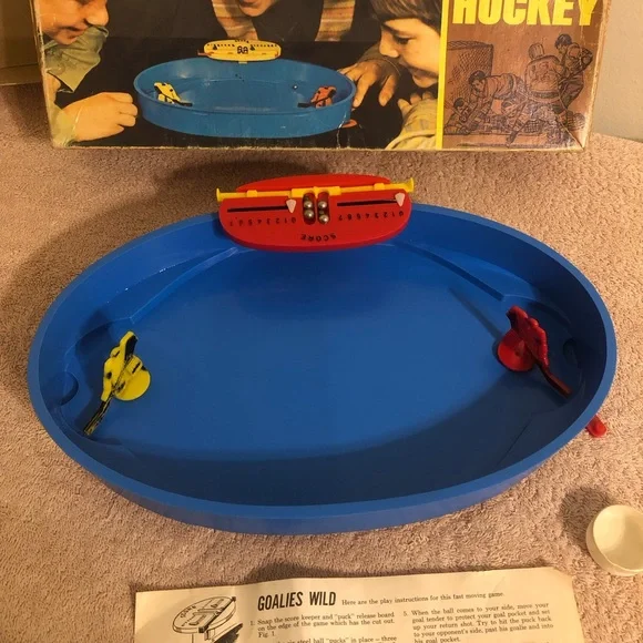 Vintage 1971 Steven’s Goalies Wild Ice Hockey Game #575 Complete W/Instructions